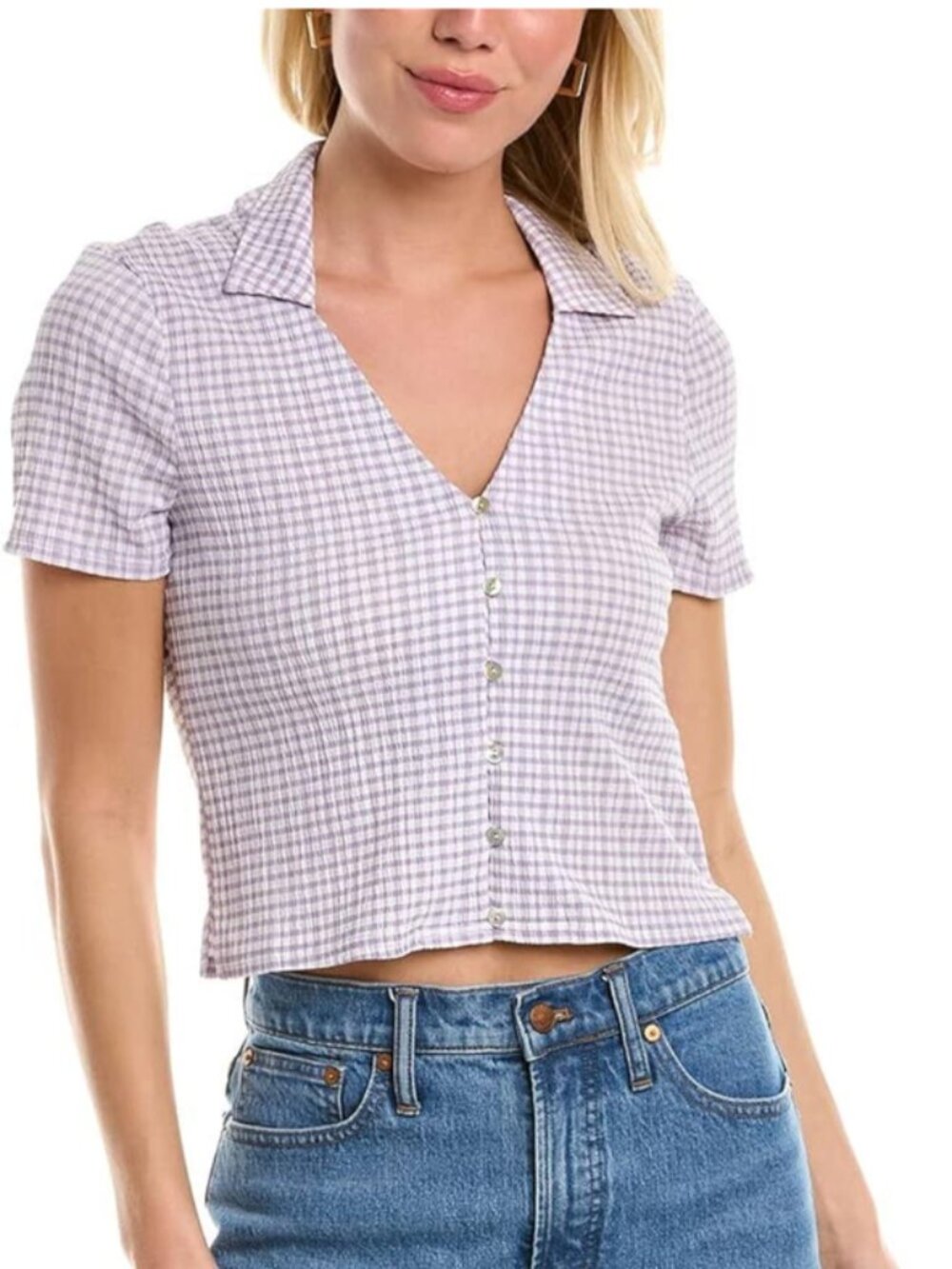 Madewell Jandra Crinkle Shirt Small
